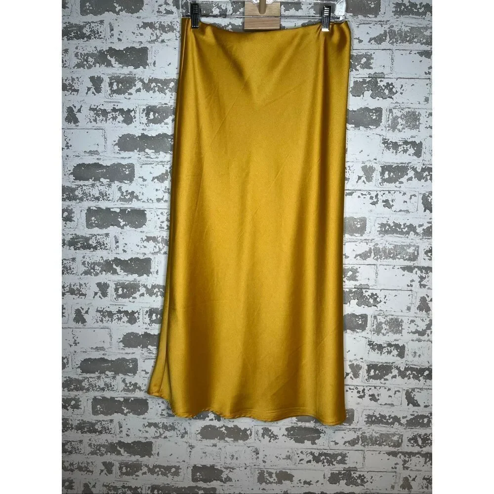 Forever 21 | women a-line yellow dkirt